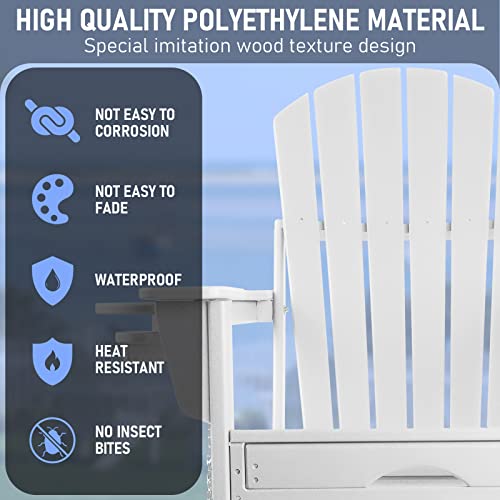 Adirondack Chair With Ottoman,Folding Adirondack Chairs,Rocking Adirondack Chair With Cup Holder,Adirondack Chairs Weather Resistant,Fire Pit Chairs,Plastic Adirondack Chairs For Adults,350 Lb #TOP4