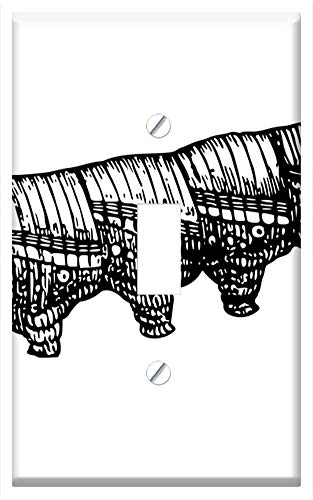 Switch Plate Single Toggle - Animal Caterpillar Insect Larva Larvae 2