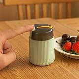 Automatic Toothpick Dispenser Holder, Plastic Toothpick Box, Release Press-type Tooth Pick Holder Dispenser, Dental Floss Box, Toothpicks Container for Home Bathroom Kitchen Storage(Green)