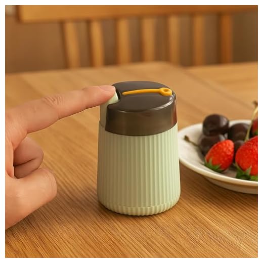 Automatic Toothpick Dispenser Holder, Plastic Toothpick Box, Release Press-type Tooth Pick Holder Dispenser, Dental Floss Box, Toothpicks Container for Home Bathroom Kitchen Storage(Green)