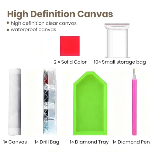 Image of HASTHIP Diamond Art Kit Black Cheetah 5D Round Full Drill for Decor | Full round drill black cheetah diamond painting kit includes canvas diamonds pen tray glue for DIY