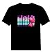Produktbild T-Shirt mit LED-Beleuchtung und Sound aktiviert, für Teenager/Jungen/Mädchen - Schwarz - XXX-Large