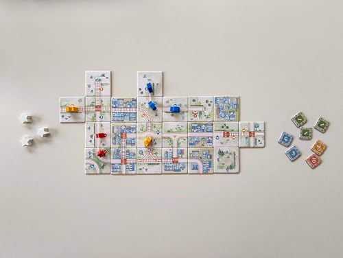 Railroad Tiles juego de mesa de estrategia familiar miniatura 4
