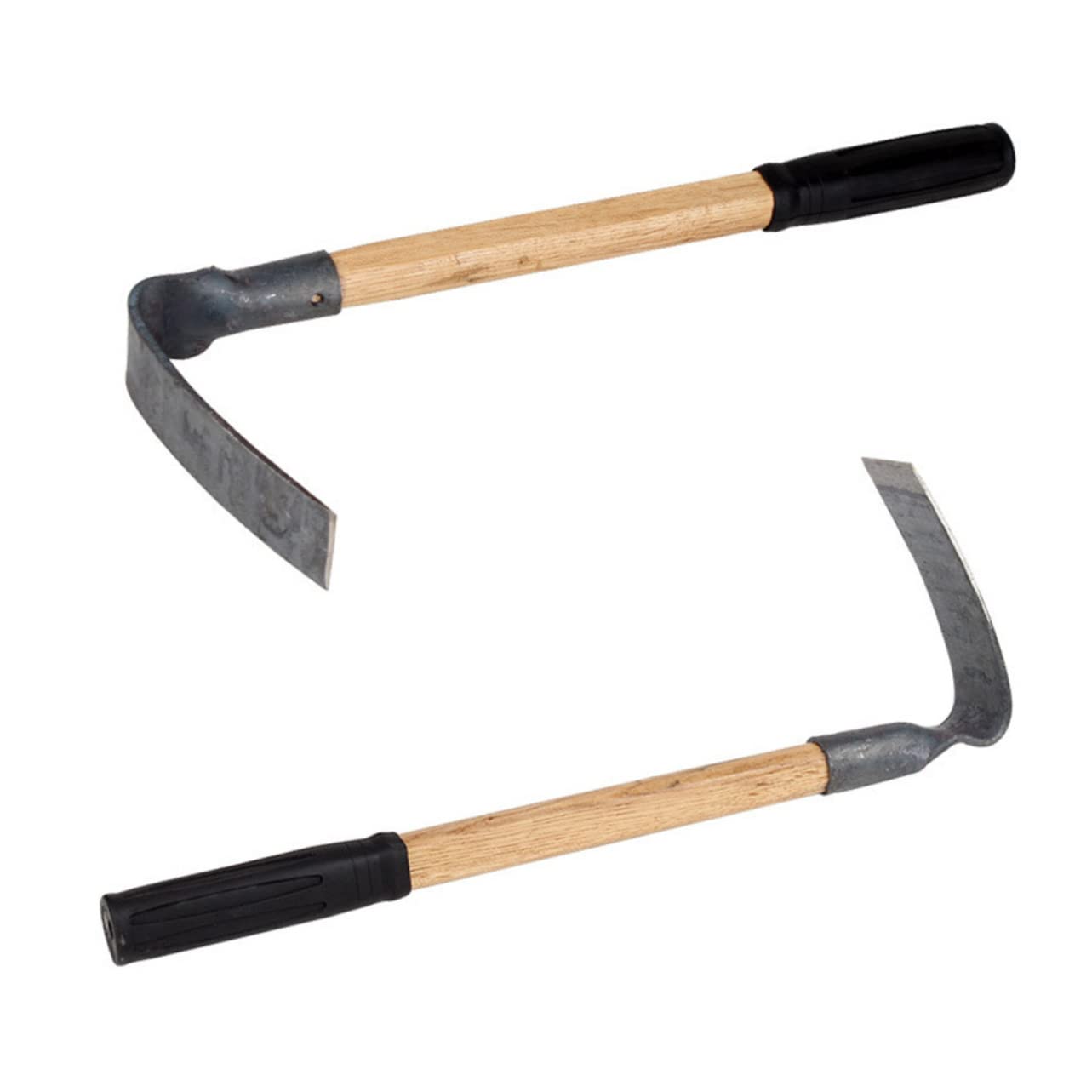 TOYANDONA Azada para Desherbar y Excavar Pequeña Mango de Madera Ergonómico de Acero Herramienta Práctica para Jardinería y Agricultura en Exteriores y Huertos