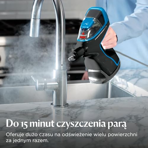 BISSELL PowerFresh Slim Steam, odkurzacz parowy 3 w 1, możliwość przekształcenia odkurzacza parowego do podłóg w ręczny odkurzacz parowy, lekki, wielofunkcyjny, w zestawie narzędzia, 4268N