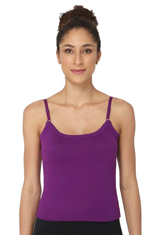 Image of Intimacy Cotton Camisole for Women with Adjustable Straps - Soft & Breathable Everyday Wear Slip for Women