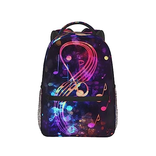 Sac à dos galaxie et note de musique noir taille unique pour protéger vos affaires de voyage - 7