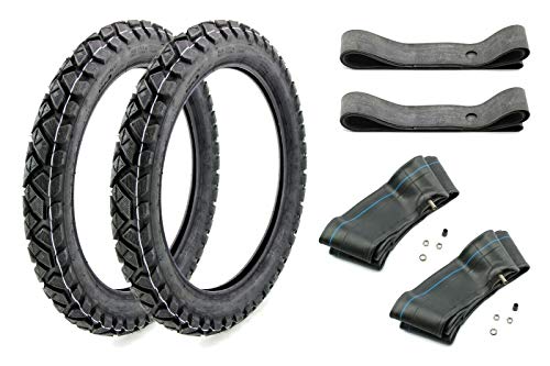 6-teiliges Set Vee Rubber Reifen VRM185 2,75 x 16 Zoll 46M TT + Schläuche + Felgenbänder für Simson
