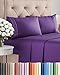 Full Size Sheet Set - 4 Piece Set - Hotel Luxury Bed Sheets - Extra Soft - Deep Pockets - Easy Fit - Breathable & Cooling - Wrinkle Free - Comfy - Purple Plum Bed Sheets - Fulls Sheets - 4 PC