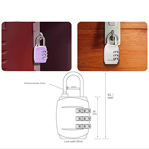 Image of PumeloChan Digital Combination Lock Padlocks for School Gym Locker, Sports Locker, Fence, Toolbox, Case, Outdoor, Fence, Hasp and Storage (Green)