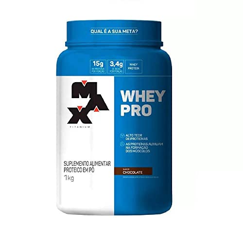 WHEY PRO CONCENTRADO (1KG) - MAX TITANIUM - Baunilha