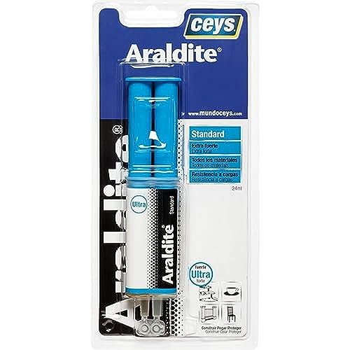 Ceys - Araldite Standart pegamento de pegado rápido y duradero - Para todo tipo de materiales - Blister 24ML