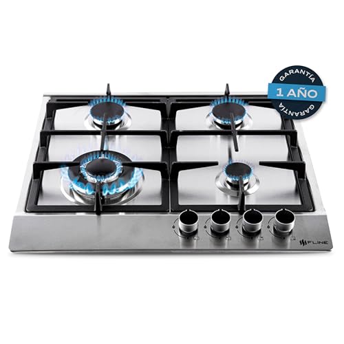 La mejor comparación de Precio Estufa 4 Quemadores los mejores 5. 46 Parrilla De Gas Empotrable 4 Quemadores | Acero Inoxidable | Encendido Electrónico | Cocina Moderna | Parrilla A Gas De Alta Calidad | Fácil Limpieza