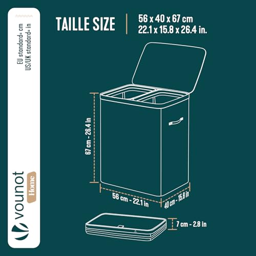 Panier à linge grande capacité pour trier facilement les vêtements