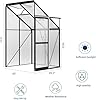 Takywep 4x4FT Lean to Greenhouse Kit for Outdoors, Small Walk-in Greenhouse with Polycarbonate Panels, Adjustable Roof Vent Window, Sliding Door Patio Grow House, Winter Garden Plant Shelter #1