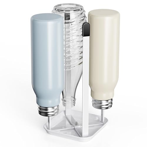 Josmimic Porte-bouteilles pour égoutter – Égouttoir à bouteilles pliable en métal – Porte-bouteilles de cuisine 100 % stable, gadgets de cuisine...