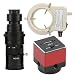 5.0MP Micro USB 3.0 HD Digital Industrial Microscope Video Electronic Camera & 200X C-Mount Lens Whit 56-LED Adjustable Ring Light