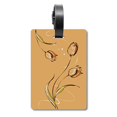 Étiquette d'identification Tulipe Peinte à la Main en céramique artisanale