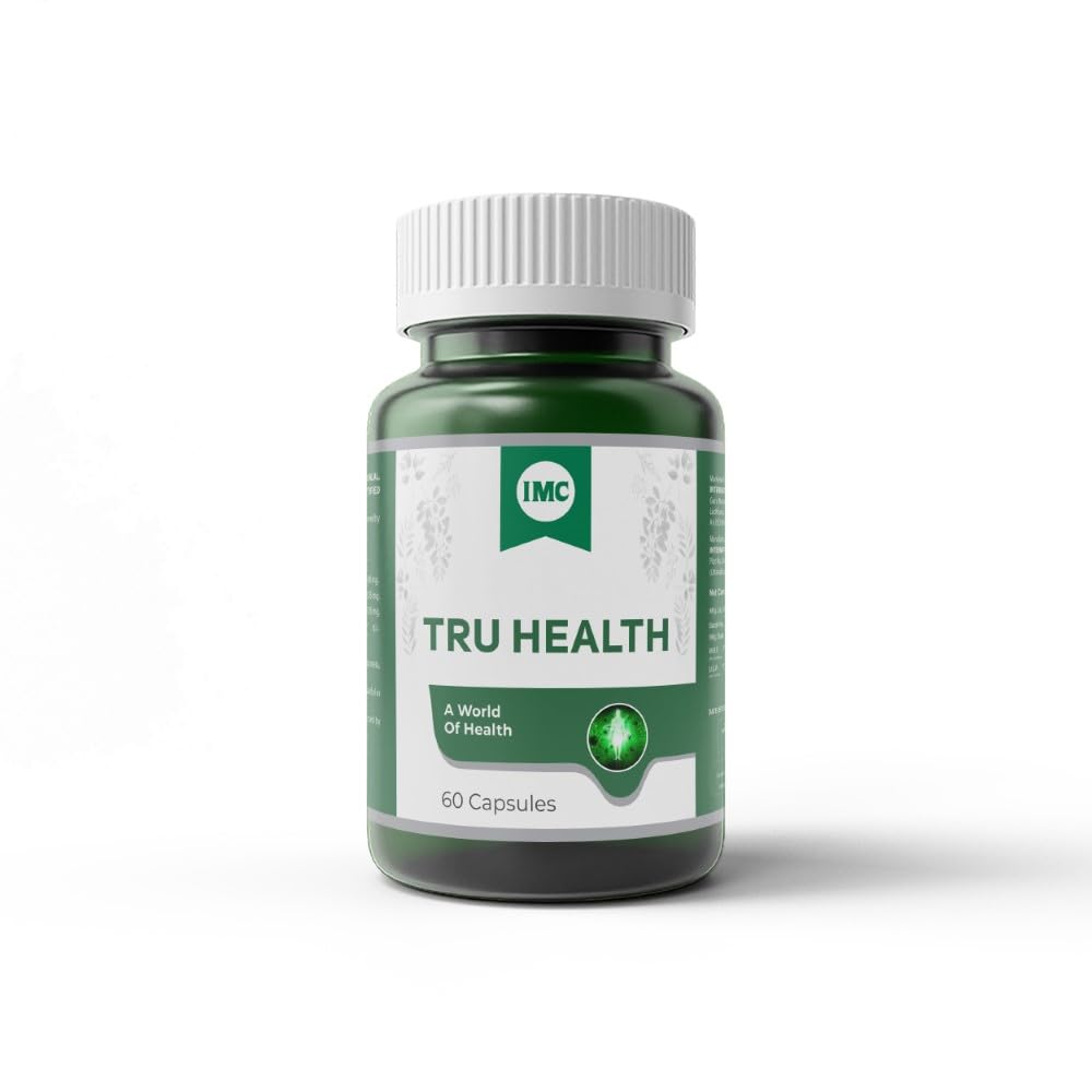 IMC Tru Health 60 Capsules | A World of Health | Enriched with Black Seed Oil, Ginger Oil and Garlic Oil.