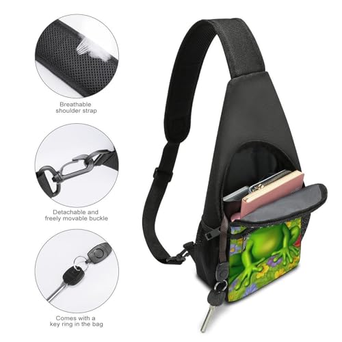 Mochila tipo Sling Bolsa Deportiva Casual para Senderismo miniatura 4