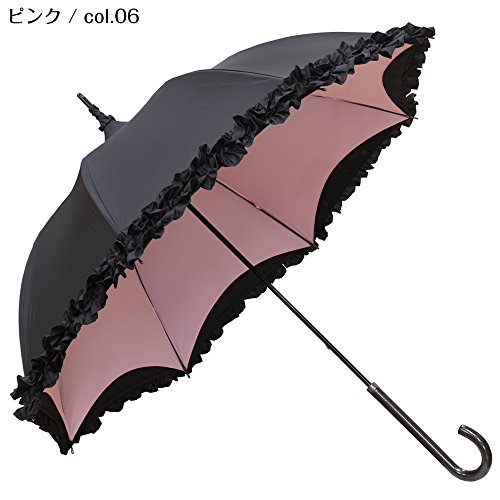 bonbon+（ボンボン プラス）/ パゴダ傘 日傘 完全遮光 100％ 晴雨兼用 UVカット レディース (ピンク/col.06)