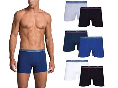 Kit Cueca Boxer Masculina Algodão Antialérgica Bca Pta Lupo
