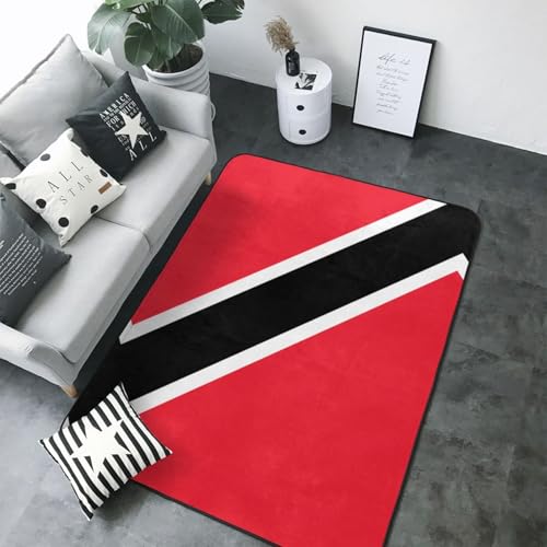 Tapis drapeau Trinité-et-Tobago en flanelle douce haute densité - 5