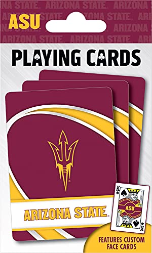 Image of MasterPieces Family Games - NCAA Arizona State Sun Devils Playing Cards - Officially Licensed Playing Card Deck for Adults, Kids, and Family 2.5 inch x 3.5 inch