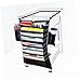STOBOK Multifunctional Desk Hanging Bag Organizer with Adjustable Storage Pockets for Students Teachers and Office Use Reinforced Oxford for Books and Files Pouches for Water Bottle Phone