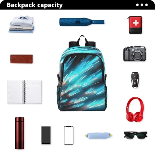 Sac à dos de randonnée pliable léger imperméable voyage bleu - 5