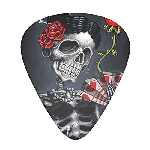 Ensemble de 12 médiators de guitare Goth Beauty Girl pour guitare acoustique, guitare électrique, contrebasse, ukulélé - Les Beatles, Paul McCartney, John Lennon, RIngo Starr, George Harrison Ensemble de 12 médiators de guitare Goth Beauty Girl pour guitare acoustique, guitare électrique, contrebasse, ukulélé