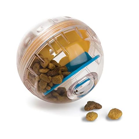 Pet Zone IQ Treat Ball Interactive Dog Treat Ball - 3" Puzzle Treat Dispenser, Durable, Slow Feeder, for All Dog Breeds, Toys to Keep The Busy and Enrichment Cover