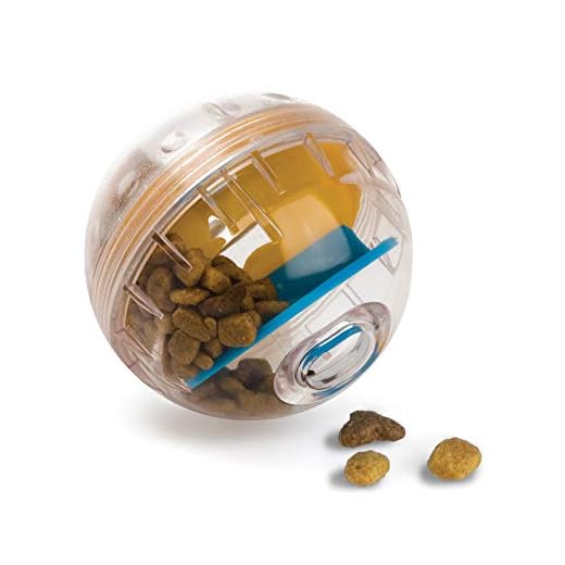 Pet Zone IQ Treat Ball – Adjustable Dog Treat Dog Ball & Treat Dispensing Dog Toys (Dog Puzzle Toys, Dog Enrichment Toys, and Interactive Dog Toys in One) Great Alternative to Snuffle Mat for Dogs - 3"