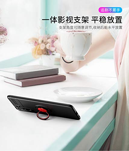 Capa compatível para Samsung Galaxy S21 Capa de silicone Suporte de protetor magnético Anel de absor