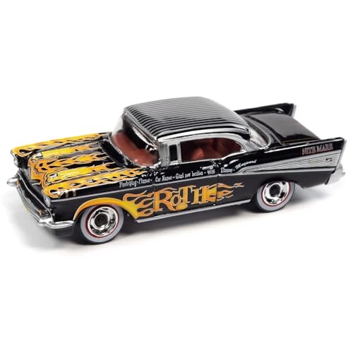 Johnny Lightning Collector Club Car 1957 Chevy Bel Air Ed Roth miniatura 4