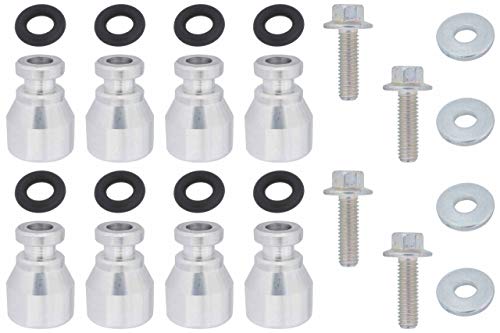 ICT Billet Fuel Injector Spacer Set of 8 LS1 Intake to LS2 or Flex Fuel Injector Adapter ICT Billet Designed & Manufactured in the USA LS1 LS2 LMG L59 551287-LS-047