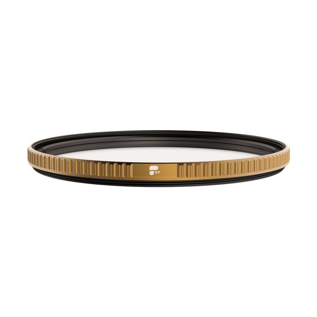 PolarPro - Quartzline UV - 82 mm - protecting the optical coatings on the front element from dust, extreme heat, or rain - Brass Frame - Perfect Color Neutrality