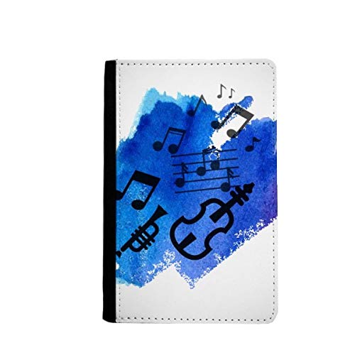 Étui passeport bleu musique parfait pour vos embarquements sereins