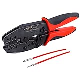 JRready Deutsch Crimper Connector Crimping Tool ACT-LY-16DT - Deutsch Open barrel Terminal Crimp Tool for DT Connector Stamped Contacts Size 16 OEM-Quality (14-18 AWG)
