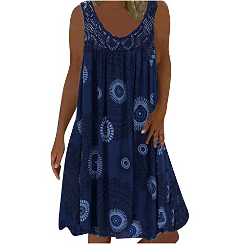 Kleid Damen Gutschein Denim Kleid Sommerkleider Knielang Locker...
