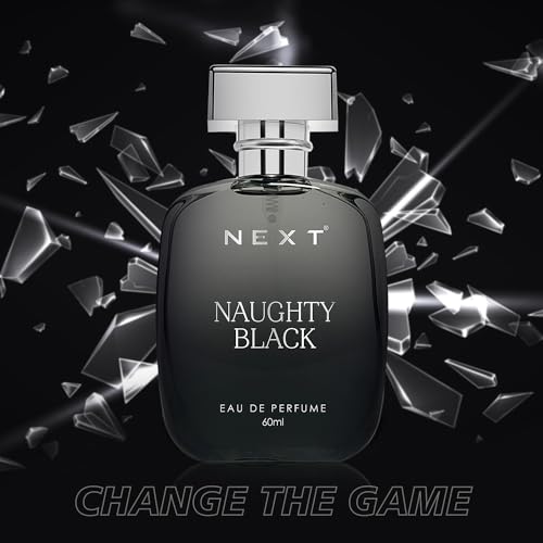 Image of Next Care Naughty Black Eau de Parfum for Men & Women - 60 ml | Long Lasting Sensual Dark Fragrance | Party Perfume with Bold Spicy & Woody Notes | Travel Friendly Body Spray