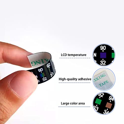 80 piece temperature strips for urine drug testing and analysis disposable adhesive urine test strip sticker 90 to 100 degrees fahrenheit 04mm thick lcd temperature stickers for urine test bottles