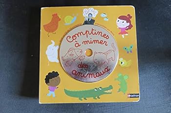 Board book Comptines à mimer des animaux [French] Book