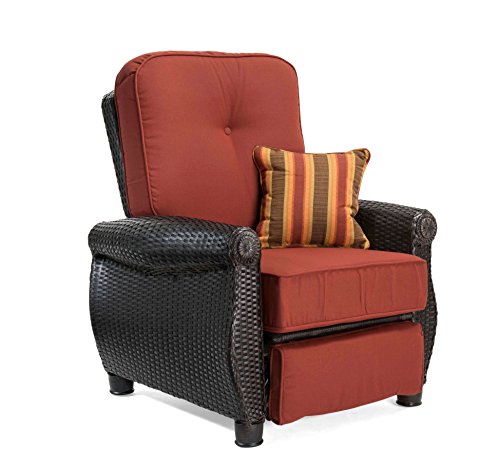 La-Z-Boy Outdoor ABRE-RC-R Patio Recliner, Brick Red