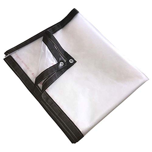 ER-JI Transparente wasserdichte Plane, Crop Insulation Film Anti-Aging Geeignet für Swimming Pool Courtyard Kennel Dachbedeckung, 2 * 2M,5X6m