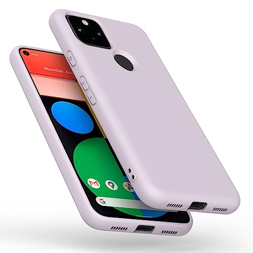Tobfit TPU Case for Google Pixel 5, Soft Protective Shockproof Phone Cover, Durable Anti-Scratch Smart Phone Case for Women Men Purple