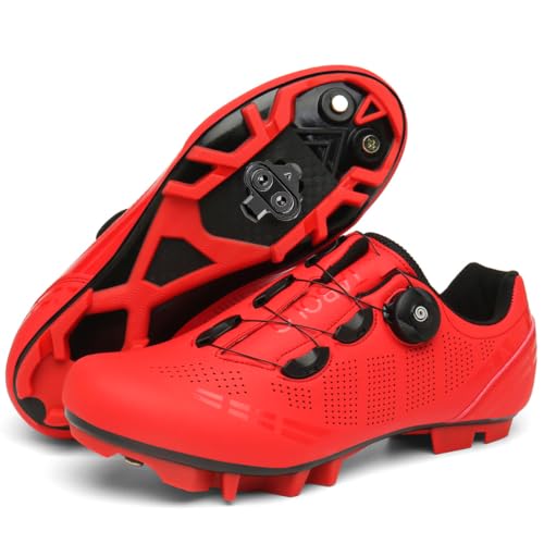 GKVUOG Zapatilla de Ciclismo Hombre Zapatillas De Bicicleta MTB