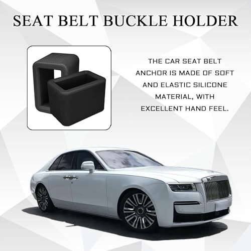 image for Pvotawp 2PCS Seatbelt Extender for Booster Seat, Silicone Rear Seat Be