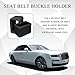 Pvotawp 2PCS Seatbelt Extender for Booster Seat, Silicone Rear Seat Belt Buckle Holder Makes Seatbelt Buckle Booster for Easy Access, Accessory Drive Belt for Kids to Keep Belt Buckle Uprigh（Black）