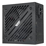 darkFlash EMT650 650W 80 Plus Bronze Certified Non Modular ATX Power Supply Japanese 105C Capacitors Fluid Dynamic Bearing Fan Ultra Quiet Cooling Multiple Safety Protections 5 Year Warranty Black